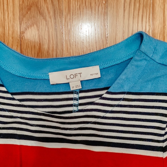 🎉HOST PICK🎉 Loft striped tee dress - Picture 3 of 3